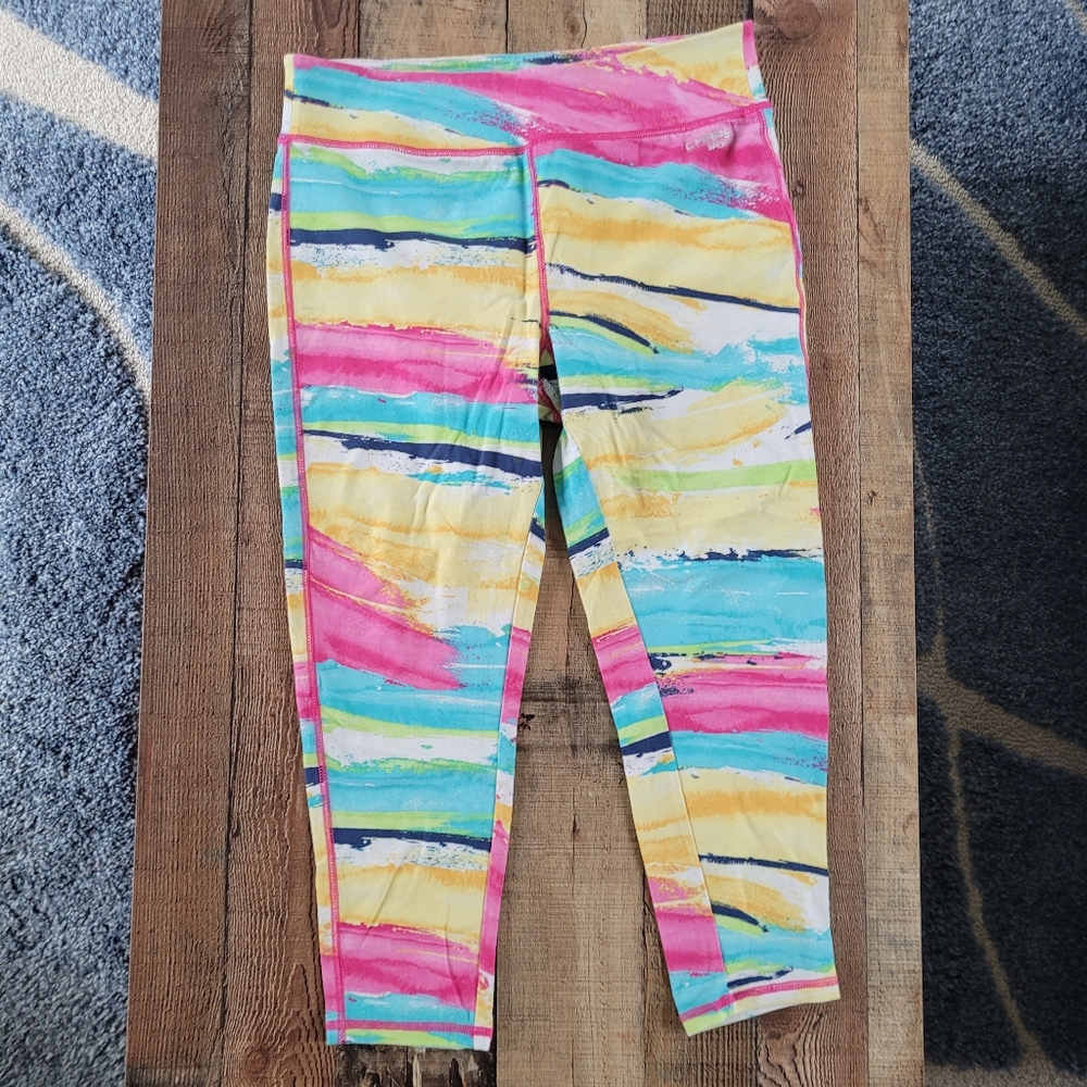 Chaps Sport Colorful Capri Leggings, Women's Medium